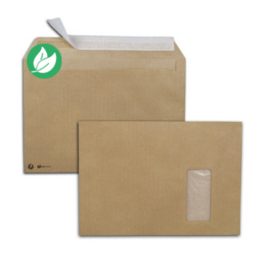 MONDOFFICE Enveloppe Premium kraft brun C4 229 x 324 mm 90g fenêtre 50 x 100 mm - autocollante bande protectrice - Lot de 250 MONDOFFICE Enveloppe Premium kraft brun C4 229 x 324 mm 90g fenêtre 50 x 100 mm - autocollante bande protectrice - Lot de 250