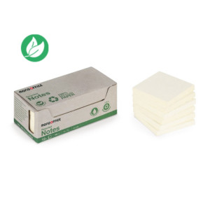 MONDOFFICE Notes repositionnables 100% recyclées 76 x 76 mm - Jaune Pastel - Lot 12 blocs de 100 feuilles MONDOFFICE Notes repositionnables 100% recyclées 76 x 76 mm - Jaune Pastel - Lot 12 blocs de 100 feuilles