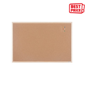 MONDOFFICE Pannello in sughero, Cornice in Legno, cm 90 x 60 h MONDOFFICE Pannello in sughero, Cornice in Legno, cm 90 x 60 h