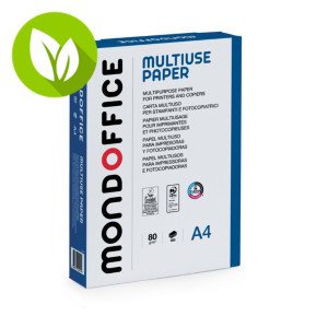MONDOFFICE Papel Multiuse Blanco A4 80 gr 500 hojas MONDOFFICE Papel Multiuse Blanco A4 80 gr 500 hojas