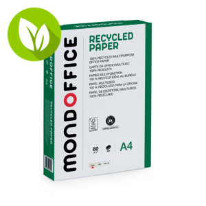 MONDOFFICE Papel Reciclado A4 80 gr 500 hojas MONDOFFICE Papel Reciclado A4 80 gr 500 hojas