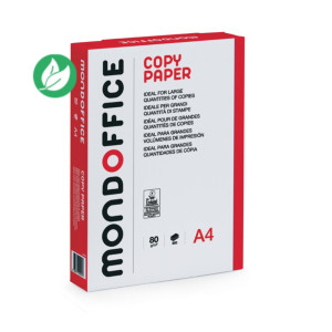 MONDOFFICE Papier A4 blanc Copy Paper - 80g - Ramette de 500 feuilles MONDOFFICE Papier A4 blanc Copy Paper - 80g - Ramette de 500 feuilles