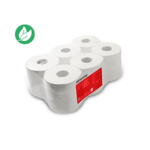 MONDOFFICE Papier toilette double épaisseur Mini Jumbo 160 m - Lot de 12 bobines 524 feuilles MONDOFFICE Papier toilette double épaisseur Mini Jumbo 160 m - Lot de 12 bobines 524 feuilles