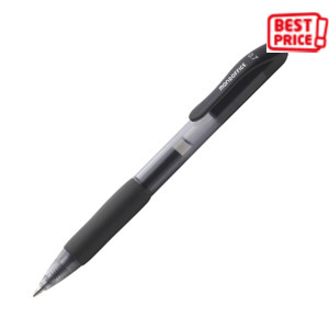 MONDOFFICE Penna gel a scatto Aura, Tratto 0,7 mm, Fusto traslucido con grip, Inchiostro nero (confezione 12 pezzi) MONDOFFICE Penna gel a scatto Aura, Tratto 0,7 mm, Fusto traslucido con grip, Inchiostro nero (confezione 12 pezzi)