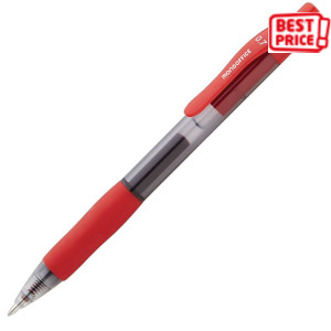 MONDOFFICE Penna gel a scatto Aura, Tratto 0,7 mm, Fusto traslucido con grip, Inchiostro rosso (confezione 12 pezzi) MONDOFFICE Penna gel a scatto Aura, Tratto 0,7 mm, Fusto traslucido con grip, Inchiostro rosso (confezione 12 pezzi)