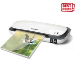 MONDOFFICE Plastificatrice a caldo e a freddo A3, Grigio/Nero MONDOFFICE Plastificatrice a caldo e a freddo A3, Grigio/Nero