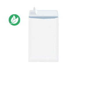 MONDOFFICE Pochette blanche C5 162 x 229 mm 90g sans fenêtre - autocollante bande protectrice - Lot de 500 MONDOFFICE Pochette blanche C5 162 x 229 mm 90g sans fenêtre - autocollante bande protectrice - Lot de 500