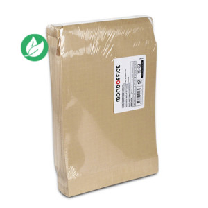 MONDOFFICE Pochette kraft brun 280 x 375 mm 120g sans fenêtre - soufflet 5 cm - autocollante bande protectrice - Lot de 50 MONDOFFICE Pochette kraft brun 280 x 375 mm 120g sans fenêtre - soufflet 5 cm - autocollante bande protectrice - Lot de 50
