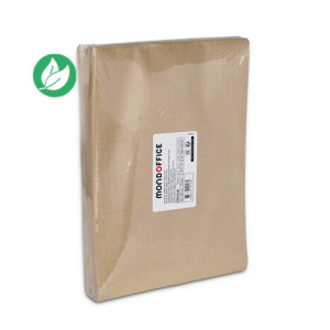 MONDOFFICE Pochette kraft brun 340 x 465 mm 120g sans fenêtre - soufflet 3 cm - autocollante bande protectrice - Lot de 50 MONDOFFICE Pochette kraft brun 340 x 465 mm 120g sans fenêtre - soufflet 3 cm - autocollante bande protectrice - Lot de 50