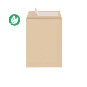 MONDOFFICE Pochette kraft brun Arès 176 x 250 mm 90g sans fenêtre - autocollante bande protectrice - Lot de 500 MONDOFFICE Pochette kraft brun Arès 176 x 250 mm 90g sans fenêtre - autocollante bande protectrice - Lot de 500