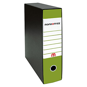 MONDOFFICE Registratore archivio Classic, Formato Commerciale, Dorso 8 cm, Cartone, Verde Pistacchio MONDOFFICE Registratore archivio Classic, Formato Commerciale, Dorso 8 cm, Cartone, Verde Pistacchio