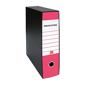 MONDOFFICE Registratore archivio Classic, Formato Protocollo, Dorso 8 cm, Cartone, Fucsia MONDOFFICE Registratore archivio Classic, Formato Protocollo, Dorso 8 cm, Cartone, Fucsia