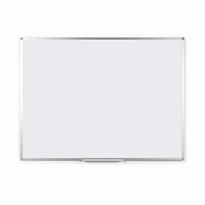MONDOFFICE Tableau blanc émaillé - Surface magnétique - Cadre Aluminium - L.120 x H.90 cm MONDOFFICE Tableau blanc émaillé - Surface magnétique - Cadre Aluminium - L.120 x H.90 cm