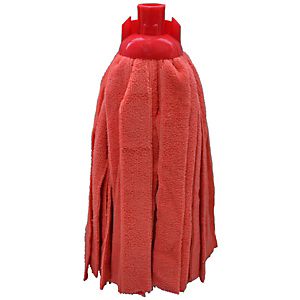 Mop microfibra filo tagliato, Formato g 200, Rosso Mop microfibra filo tagliato, Formato g 200, Rosso