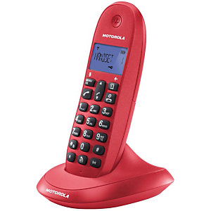 Motorola C1001 Teléfono inalámbrico Rojo