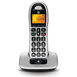 Motorola CD301 Teléfono inalámbrico, negro y gris Motorola CD301 Teléfono inalámbrico, negro y gris