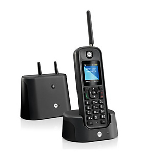 Motorola O201 Teléfono digital inalámbrico de largo alcance, negro Motorola O201 Teléfono digital inalámbrico de largo alcance, negro