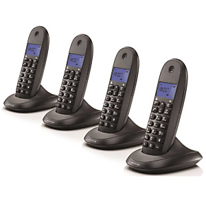 Motorola Serie C10 Modelo C1004 Teléfono inalámbrico Negro Motorola Serie C10 Modelo C1004 Teléfono inalámbrico Negro