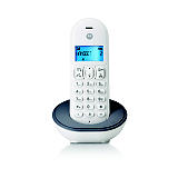 Motorola T101 Teléfono digital inalámbrico, blanco y gris Motorola T101 Teléfono digital inalámbrico, blanco y gris