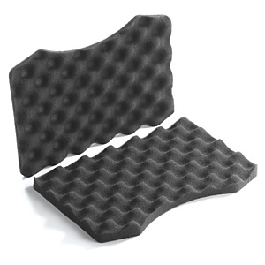 Mousse de calage pour mallette plastique noire haute résistance Mousse de calage pour mallette plastique noire haute résistance
