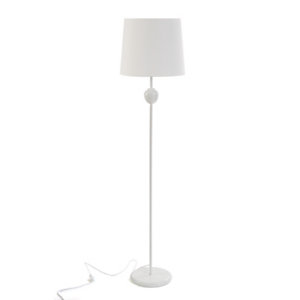 Lámpara de pie Noblo, pantalla blanca, 35 x 149 cm.
