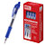 MTL® Bolígrafo retráctil de tinta de gel, punta de 0,7 mm, cuerpo transparente con grip, tinta azul - 2