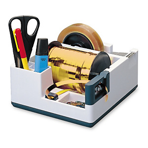 Multi-function ribbon and tape dispenser Multi-function ribbon and tape dispenser
