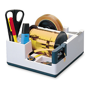 Multi-function ribbon and tape dispenser