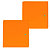 Multicolor Set 2 Antine, dimensioni 32,5 x 32,5 x 1,6 cm, colore Arancione - 1