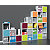 Multicolor Set 2 Antine, dimensioni 32,5 x 32,5 x 1,6 cm, colore Nero venato - 2