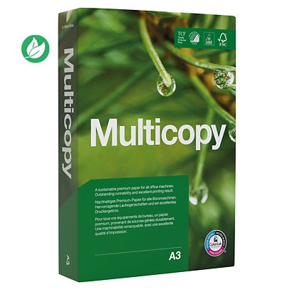Multicopy Papier A3 blanc - 80g - Ramette de 500 feuilles