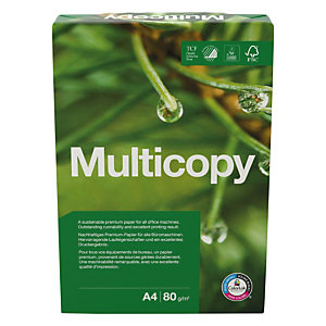 Multicopy Papier A4 blanc 80g éco-responsable - Ramette de 500 feuilles - lot de 5