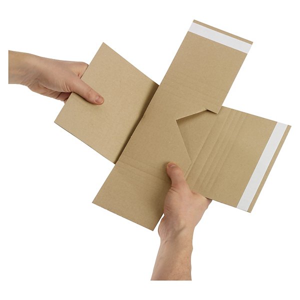 Multimedia kruiswikkelverpakking met zelfklevende sluiting 14x12,5 cm- 1 tot 4 CD's - 4