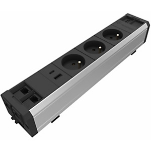 Multiprise Versatek 3 Prises électriques + 2 Ethernet + 2 USB + 1 HDMI - Câble d'alimentation 3 m Multiprise Versatek 3 Prises électriques + 2 Ethernet + 2 USB + 1 HDMI - Câble d'alimentation 3 m