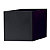 Naga Porte-marqueurs magnétique carré 60 cm pour tableaux en verre - Noir - 1