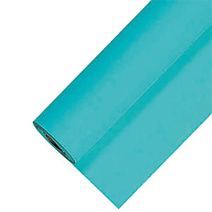Nappe en papier damassé en rouleau de 1,18 x 25 m, coloris turquoise
