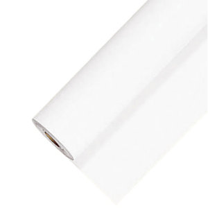 Nappe en papier damassé en rouleau de 1,20 x 10 m, coloris blanc