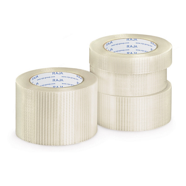 Nastri adesivi rinforzati con trama bidirezionale 140 micron RAJA 75mm x 50m - 1