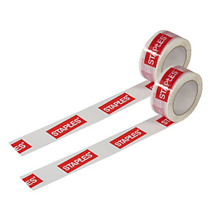 Nastro adesivo da imballo personalizzabile, Bianco, 2 colori di stampa, Minimo di acquisto 288 rotoli a multipli di 144 per volta Nastro adesivo da imballo personalizzabile, Bianco, 2 colori di stampa, Minimo di acquisto 288 rotoli a multipli di 144 per volta
