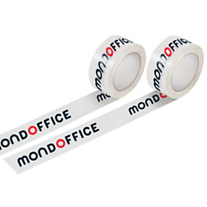 Nastro adesivo da imballo personalizzabile, Trasparente, 2 colori di stampa, Minimo di acquisto 144 rotoli Nastro adesivo da imballo personalizzabile, Trasparente, 2 colori di stampa, Minimo di acquisto 144 rotoli
