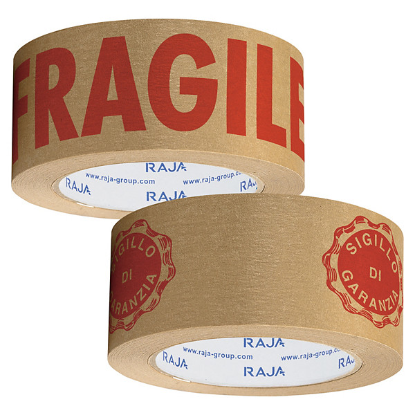 Nastro adesivo in carta kraft con stampa RAJA - 1