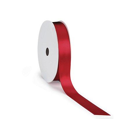 Nastro regalo raso satinato, 25 mm x 45 m, Rosso - Prodotti per Attività  Creative