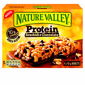 NATURE VALLEY Barretta Protein Arachidi e Cioccolato, 40 g (confezione 4 pezzi)