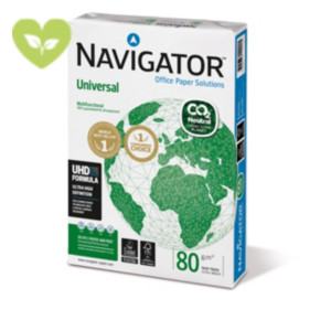 Navigator Carta multiuso Universal CO2 Neutral, A4, 80 g/m², Bianco (risma 500 fogli)