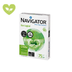 NAVIGATOR Eco-Logical Carta A3 per fotocopie e stampe, 75 g/m², Bianco (confezione 5 risme) NAVIGATOR Eco-Logical Carta A3 per fotocopie e stampe, 75 g/m², Bianco (confezione 5 risme)