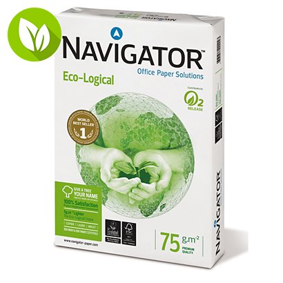 Navigator Eco-Logical Papel Blanco A4 75 gr 500 hojas - 1
