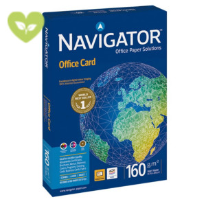 NAVIGATOR Office Card Carta per fotocopie e stampanti A3, 160 g/m², Bianco (risma 250 fogli) NAVIGATOR Office Card Carta per fotocopie e stampanti A3, 160 g/m², Bianco (risma 250 fogli)
