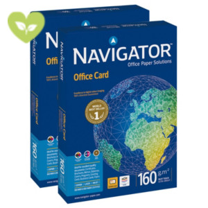 NAVIGATOR Office Card Carta per fotocopie e stampanti A4, 160 g/m², Bianco (risma 250 fogli)