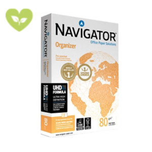 NAVIGATOR Organizer Carta A4 4 fori per fotocopie e stampa, 80 g/m², Bianco (risma 500 fogli) NAVIGATOR Organizer Carta A4 4 fori per fotocopie e stampa, 80 g/m², Bianco (risma 500 fogli)