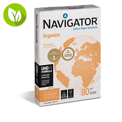 Navigator Organizer Papel Blanco 4 taladros A4 80 gr 500 hojas - 1